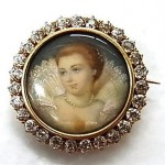 vintage 1890s tiffany miniature 18k gold diamond pin