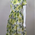 vintage 1950s floral dress by Frederick Starke