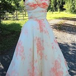 vintage 1950s sweetheart goddess party dress