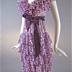 vintage 1960s mollie parnis ruffle lawn dress