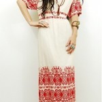 vintage 1970s ethnic maxi dress