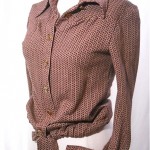 vintage 1970s gucci knit wool blouse
