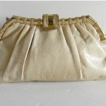 vintage 1970s judith leiber karung snakeskin handbag