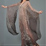 vintage 1970s sheer sillk maxi dress