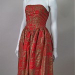 vintage 1980s ally capellino silk dress