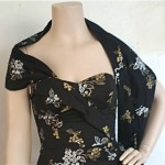 vintage alfred shaheen bullet bra sarong dress