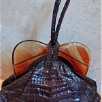 vintage alligator lucite handbag