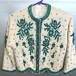 vintage beaded sweater