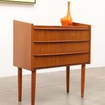 vintage danish modern teak drawer chest