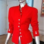 vintage dior red blazer