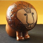 vintage lisa larson gustavsberg pottery lion