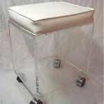 vintage mid-century lucite stool