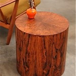 vintage 1960s rosewood drum table
