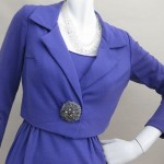 vintage 1960s wool knit dress suit