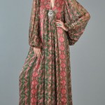 vintage 1970s i magnin silk boho dress