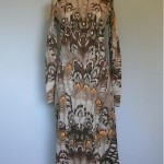 vintage 1970s leonard feather print dress