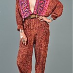 vintage 1980s ethnic jumpsuit