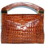 vintage alligator handbag