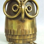 vintage c. jere brass owl bookend sculpture