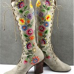 vintage embroidered boots