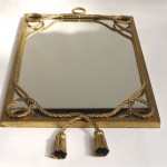 vintage hollywood regency gilt mirror