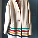 vintage hudson bay company wool coat