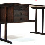 vintage mc danish modern rosewood desk