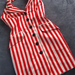 vintage moschino striped halter dress