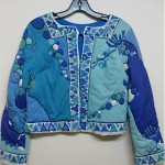 vintage pucci quilted bed jacket