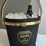 vintage reims champagne handbag