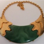 vintage vendome lucite collar necklace