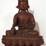 antique mongolian 1800s bronze buddha statue