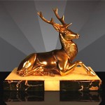 vintage 1930s art deco deer sculpture