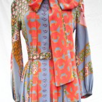 vintage 1970s lanvin silk maxi dress
