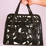 vintage 1970s tooled leather purse
