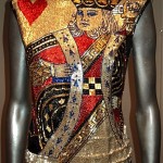 vintage beaded king of hearts top