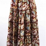 vintage christian dior floral skirt