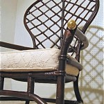 vintage ficks reed rattan arm chair