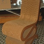 vintage gehry cardboard wiggle chair