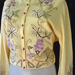 vintage helen bond carruthers embroidered cashmere cardigan