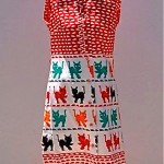 vintage lanvin cat dress