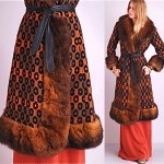vintage lilli knit shearling coat