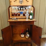 vintage midcentury danish modern bar cabinet