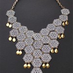 vintage vendome enamel necklace