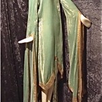 vintage 1920s flapper velvet lame dress