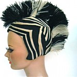 vintage 1920s paramount pictures zebra chorus girl hat