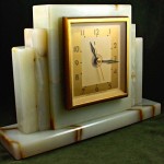 vintage 1930s onyx hammond clock