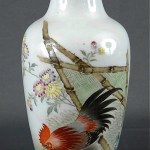 vintage 1940s chinese eggshell porcelain vase