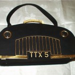 vintage 1950s paris taxi handbag