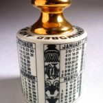 vintage 1960 fornasetti calendar paperweight